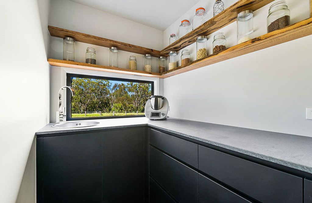 Project Tremorne (butler pantry with wooden top organiser)