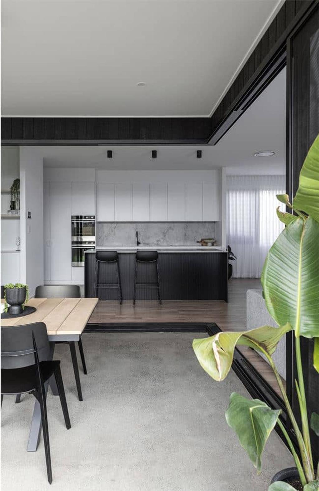 Project Moncrief (moncrieff kitchen with white and black furnitures)