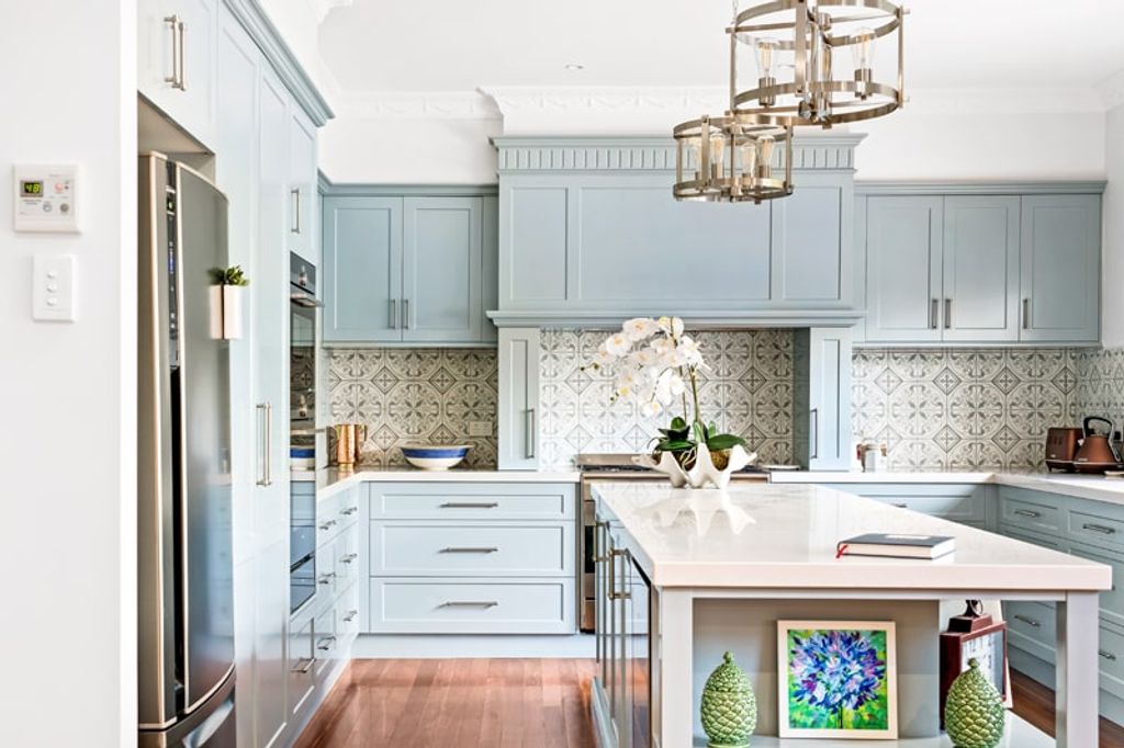 Project Crown (light blue colored and kitchen white table top)