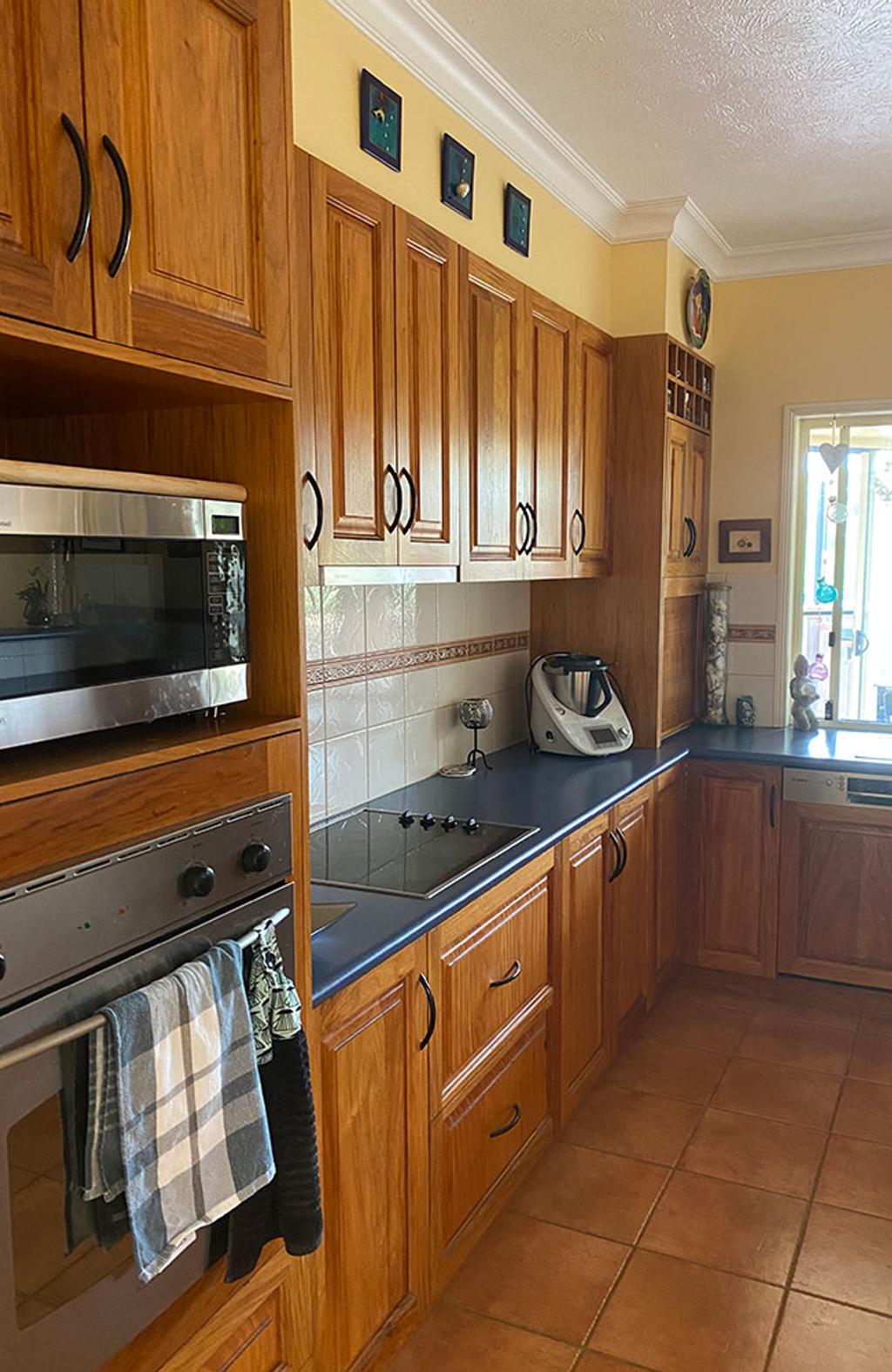 Coastal Boho Delight (Before Kitchen Cabinet)