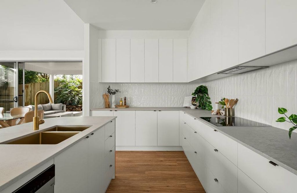 Project Drummond (Drummond street white kitchen half view)