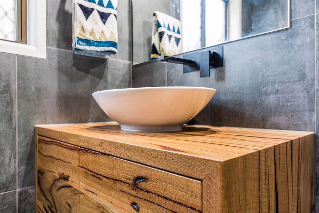 Project Marri (marri timber design bathroom sink)