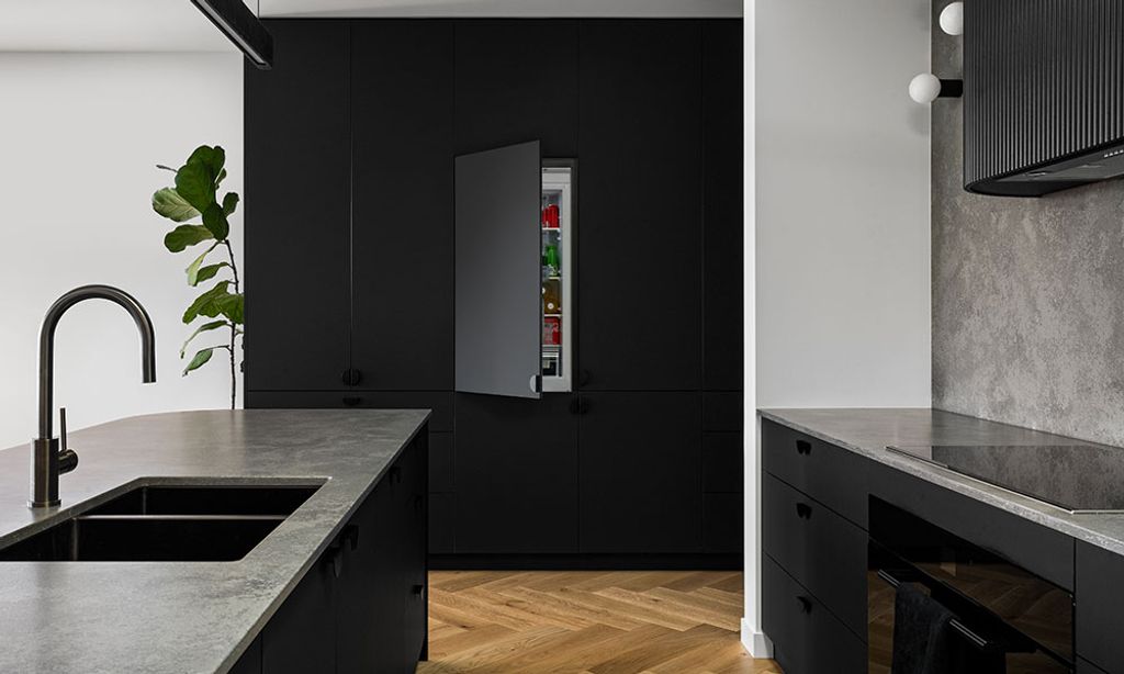 Our Lady McQueen (Kitchen Sink with Cabinet View)
