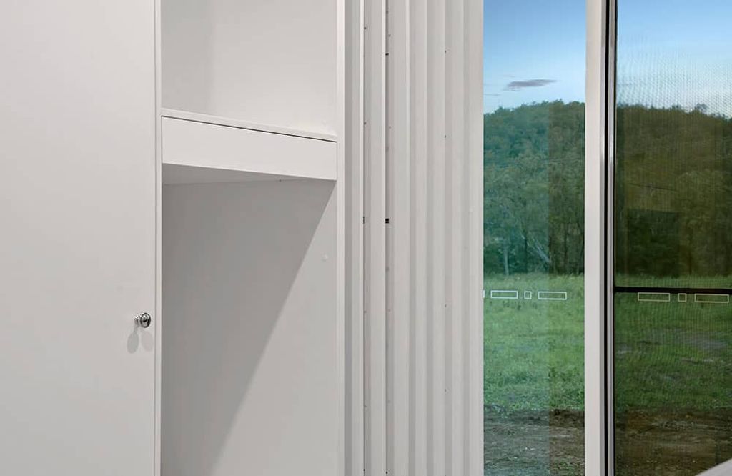 Project Flagstone (cabinet with an outside view window)