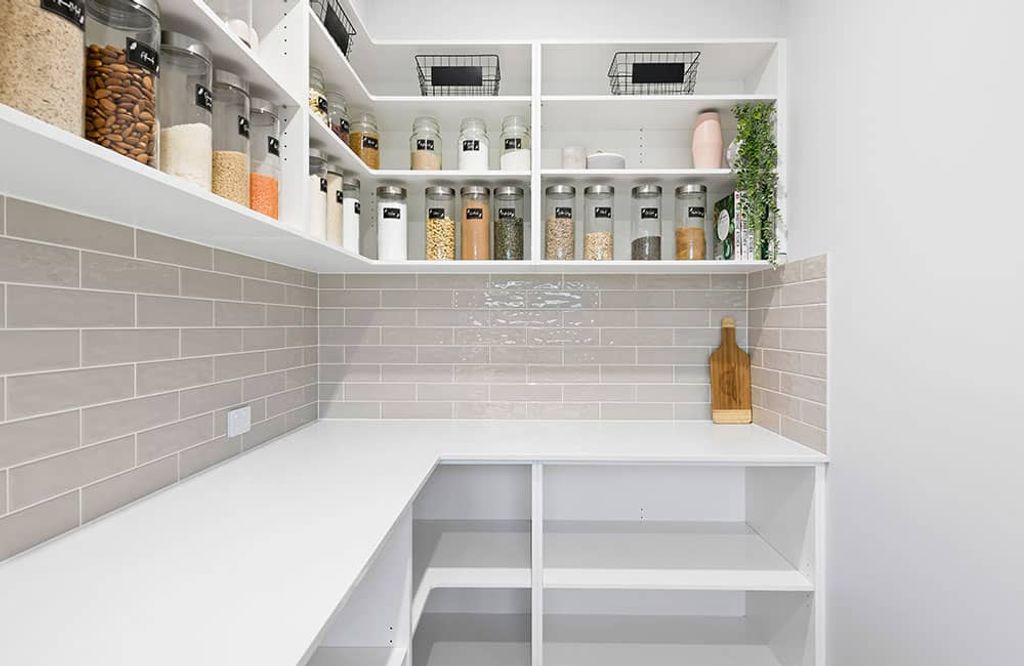 Project Flagstone (white pantry organiser)