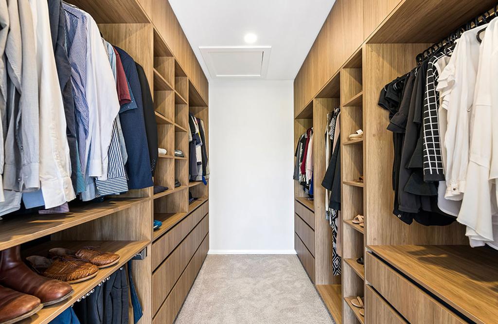 Project Tremorne (wooden colored wardrobe cabinets)