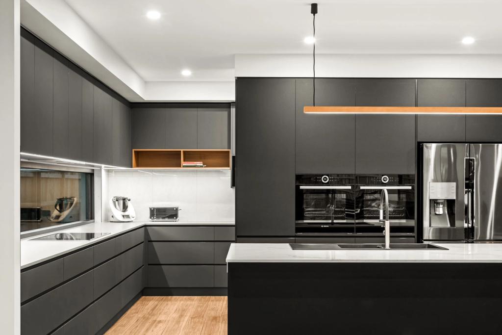 Project Thurston (Black colored kitchen cabinets)