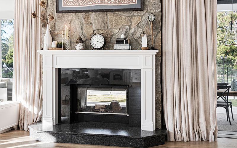 Custom fireplace joinery