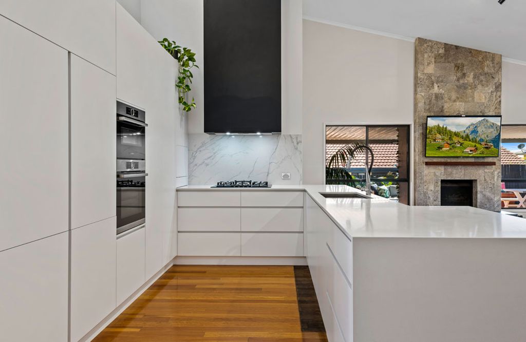 Project Bobbie (inside view of white kitchen style Interior)