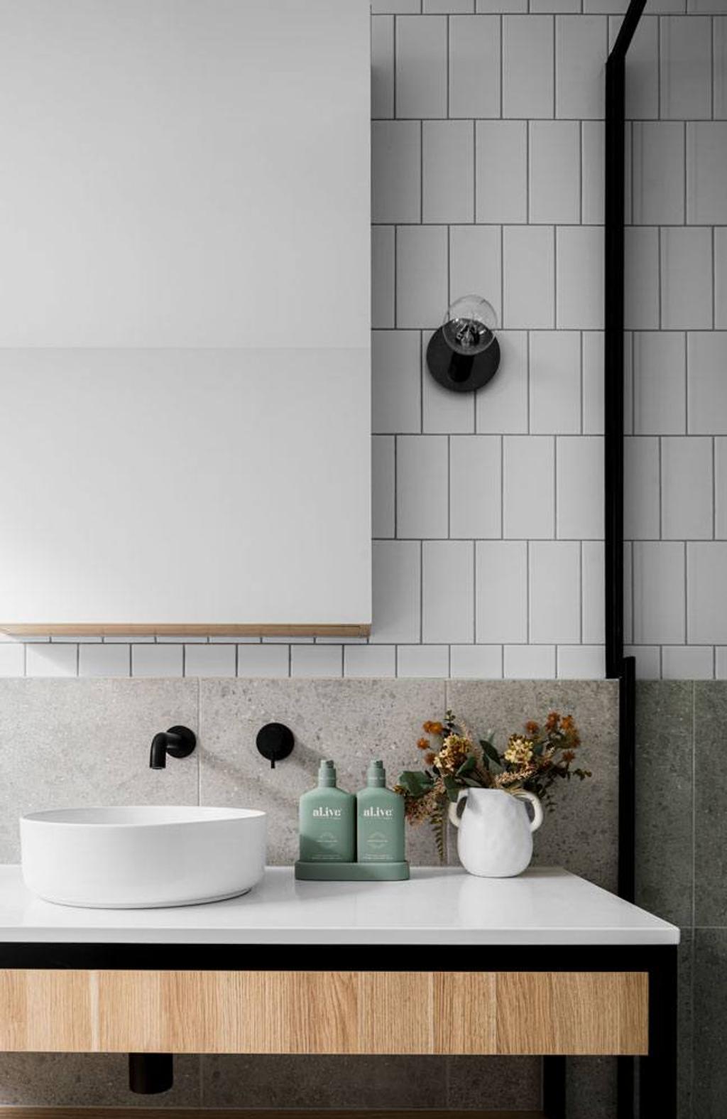 Project Geoffrey (geoffrey street bathroom vanity half view)