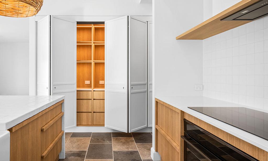Earthy Delight (Kitchen with Open Cabinet)