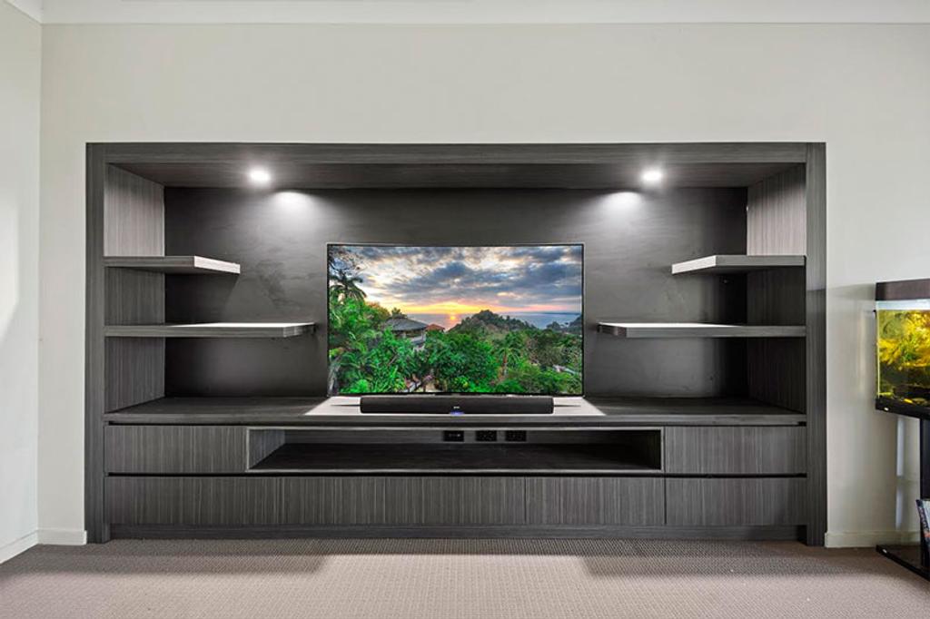 Black Tv Unit Front