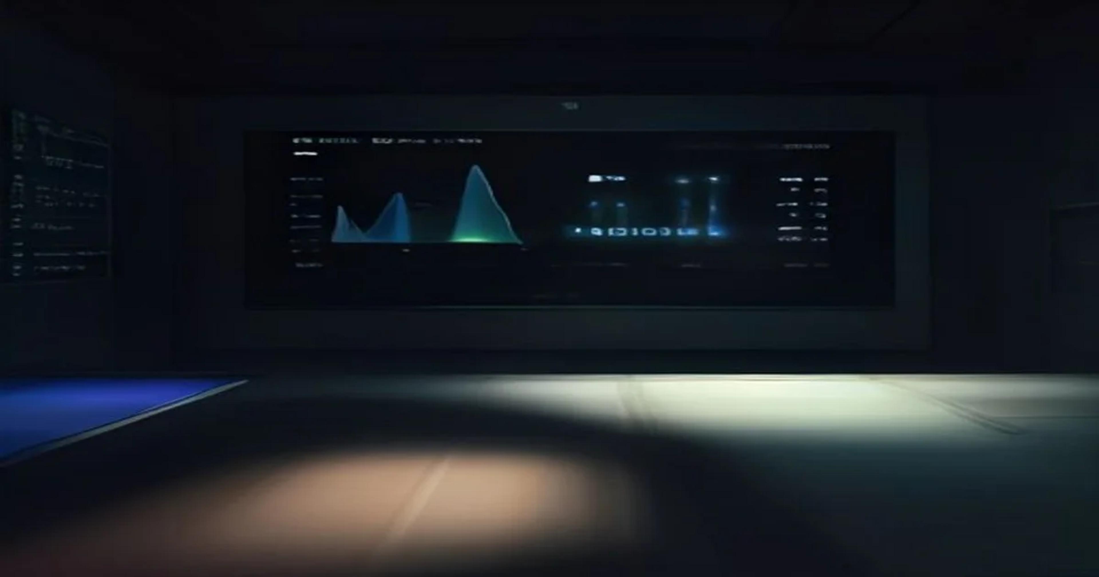 Futuristic digital retirement planning dashboard showing real-time growth analytics and AI-driven predictive modeling.