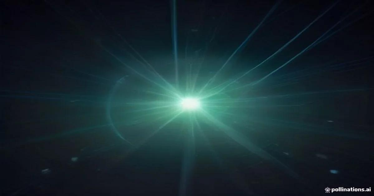 A futuristic digital representation of a global supply chain network with glowing nodes and data streams.