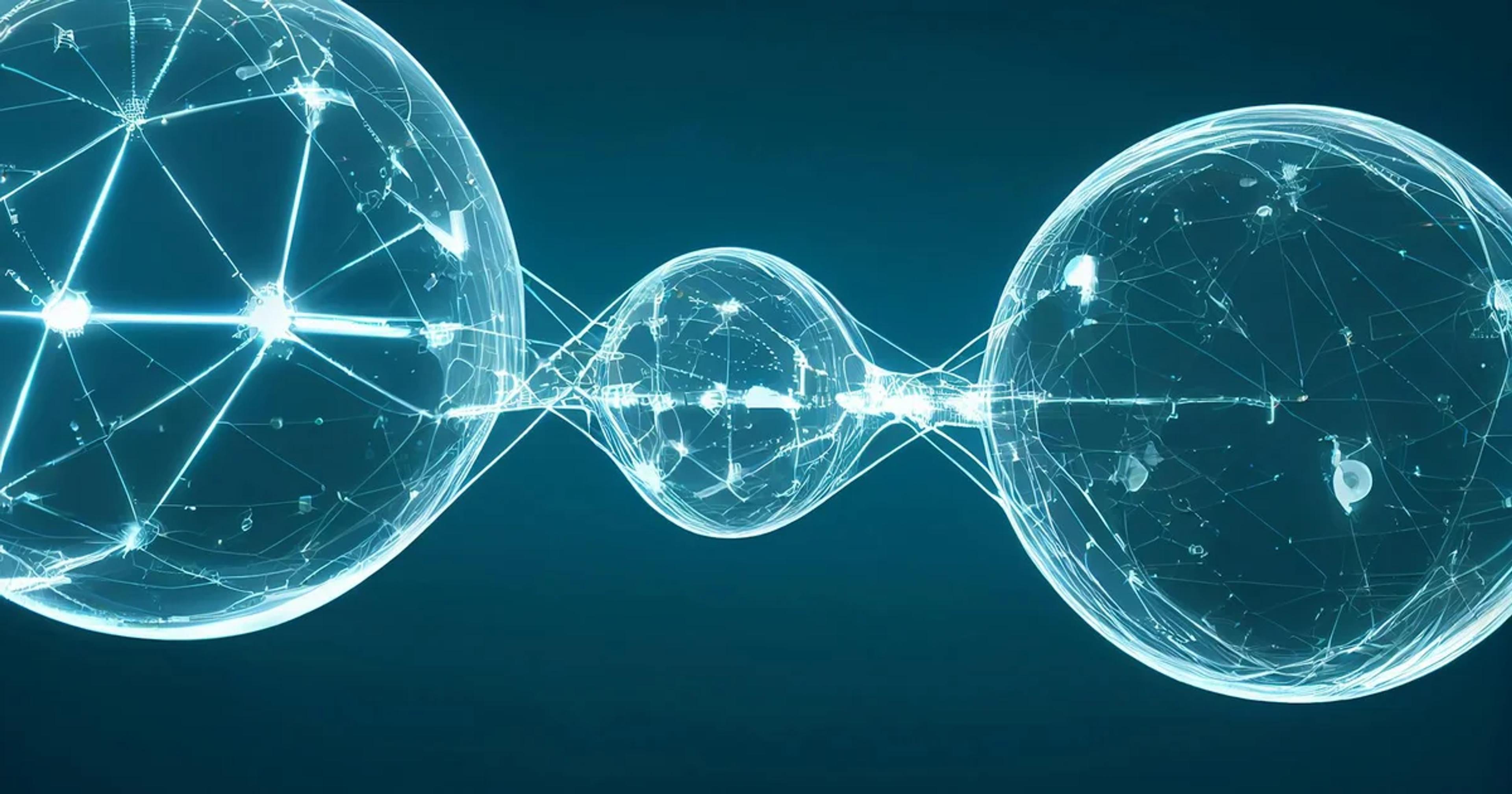 Digital illustration of AI agents operating within a secured network, emphasizing controlled access and data protection.