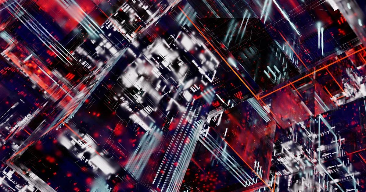 Conceptual digital art representing AI technology analyzing intellectual property and intangible assets in a high-tech financial environment.