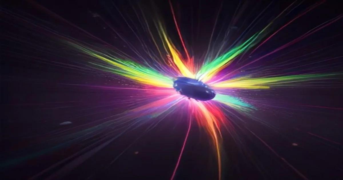 An abstract representation of AI-driven musical composition with digital sound waveforms.