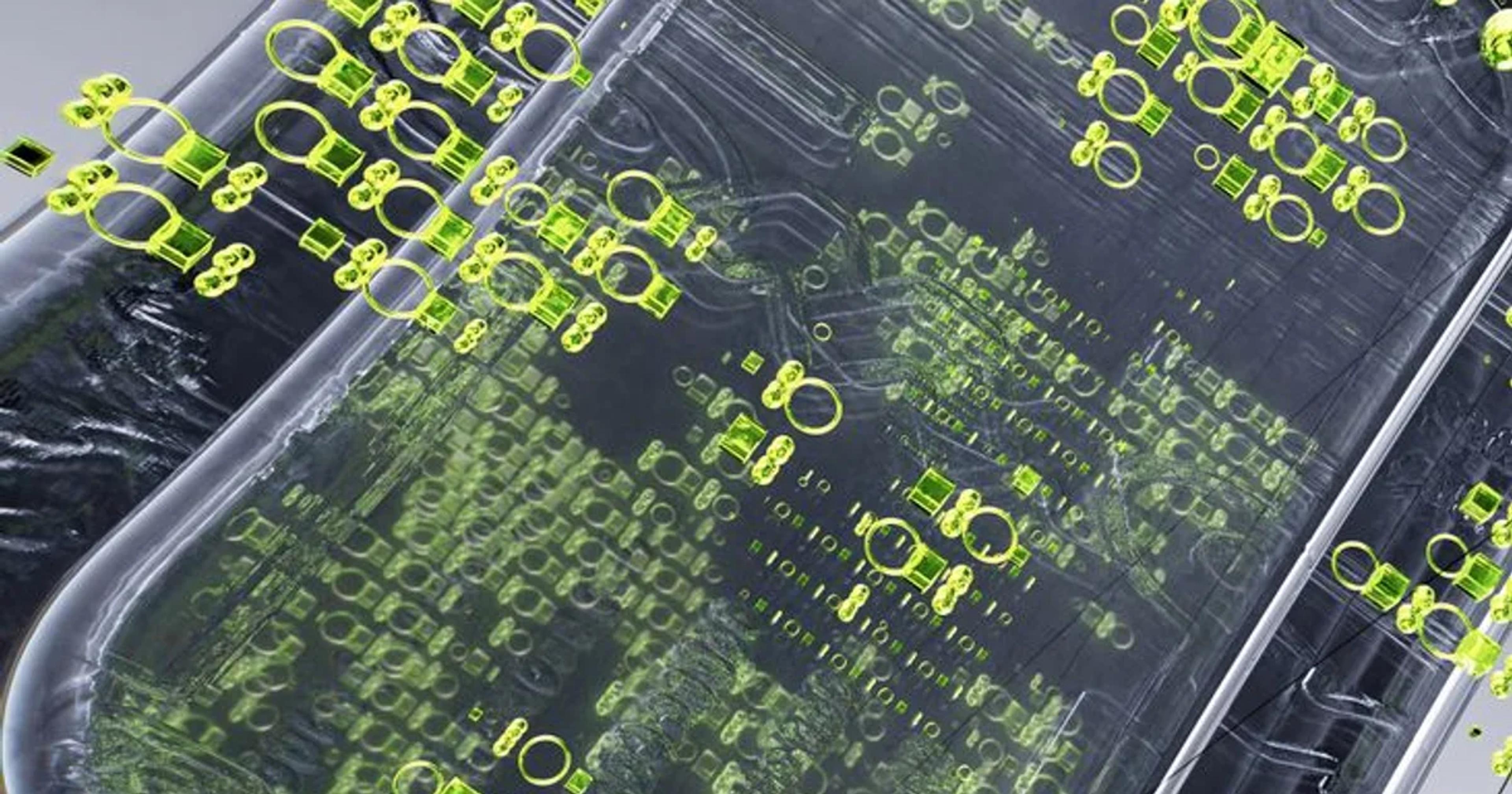 A futuristic kitchen interface displaying real-time AI-monitored food freshness analytics.