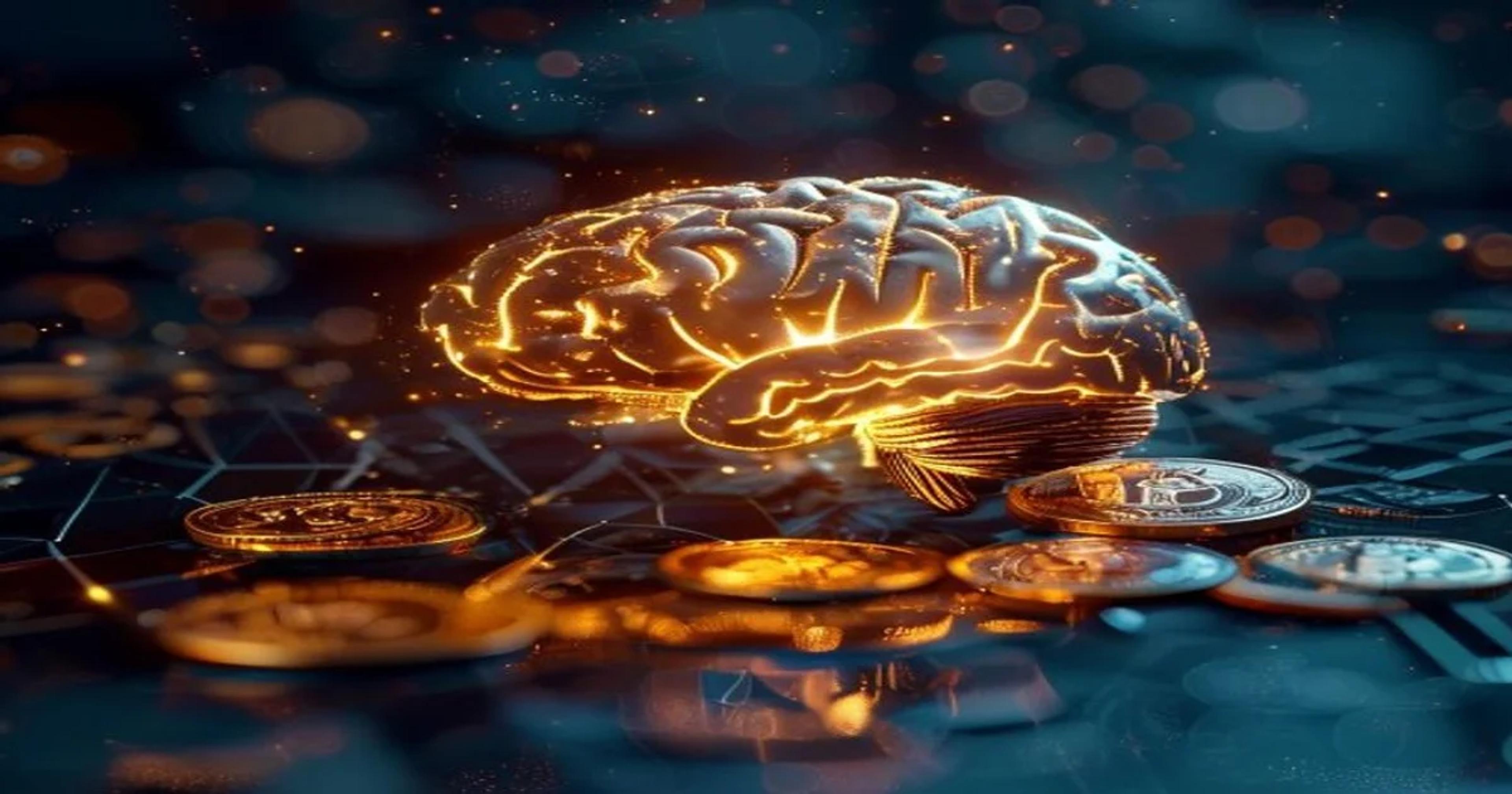 A conceptual representation of AI protecting financial assets and personal wealth management systems.