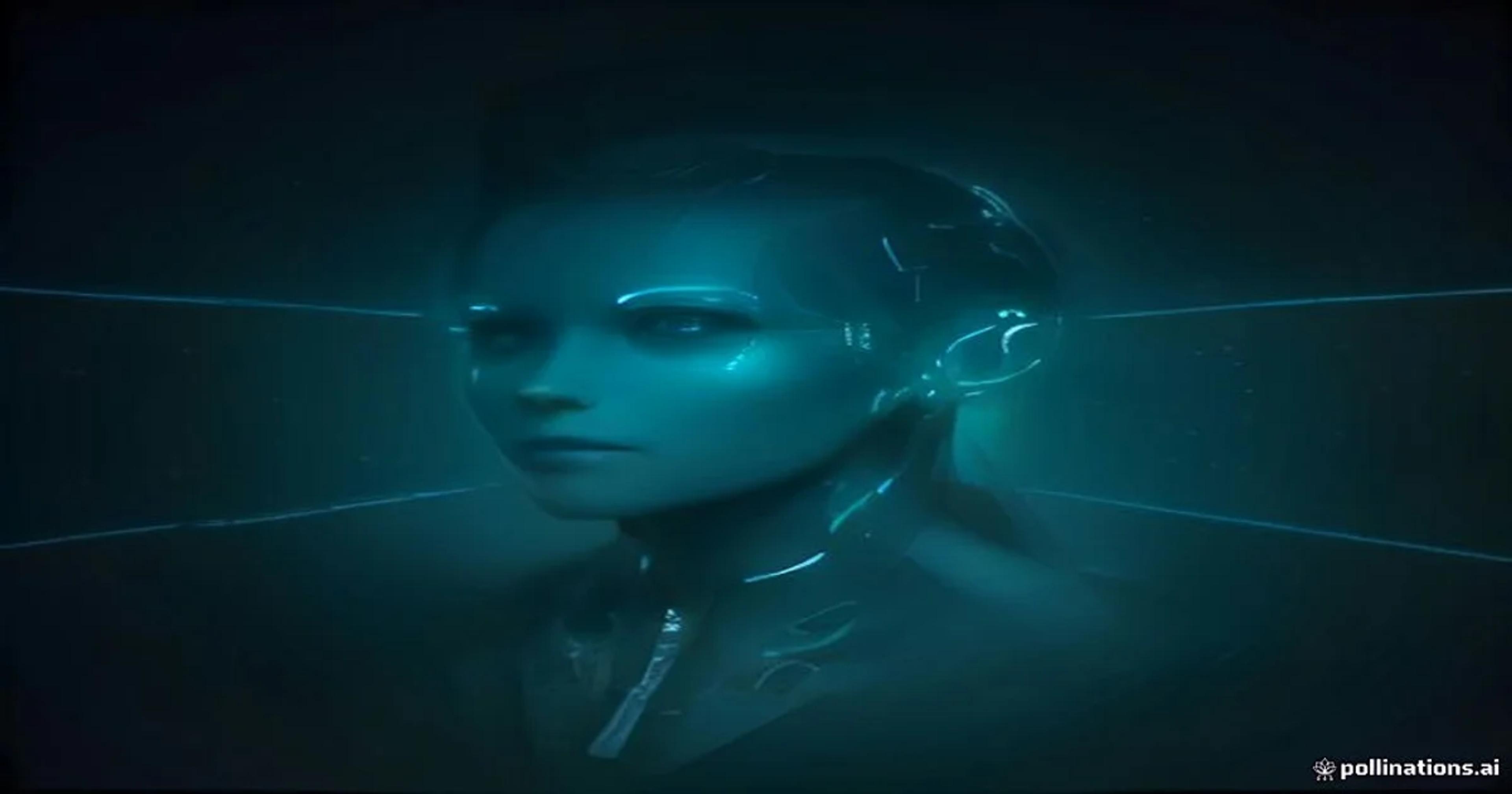 An artistic representation of digital neural networks preserving ancient linguistic characters through artificial intelligence technology.