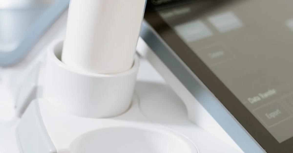 AI system analyzing patient data for mental health medication prescriptions, alongside a doctor.