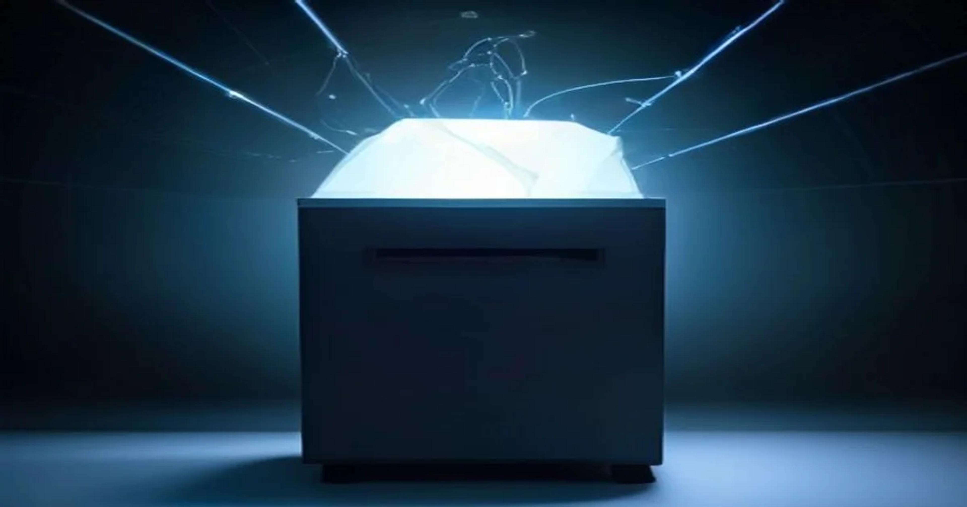 A stylized visualization of AI monitoring digital election data streams for security integrity.