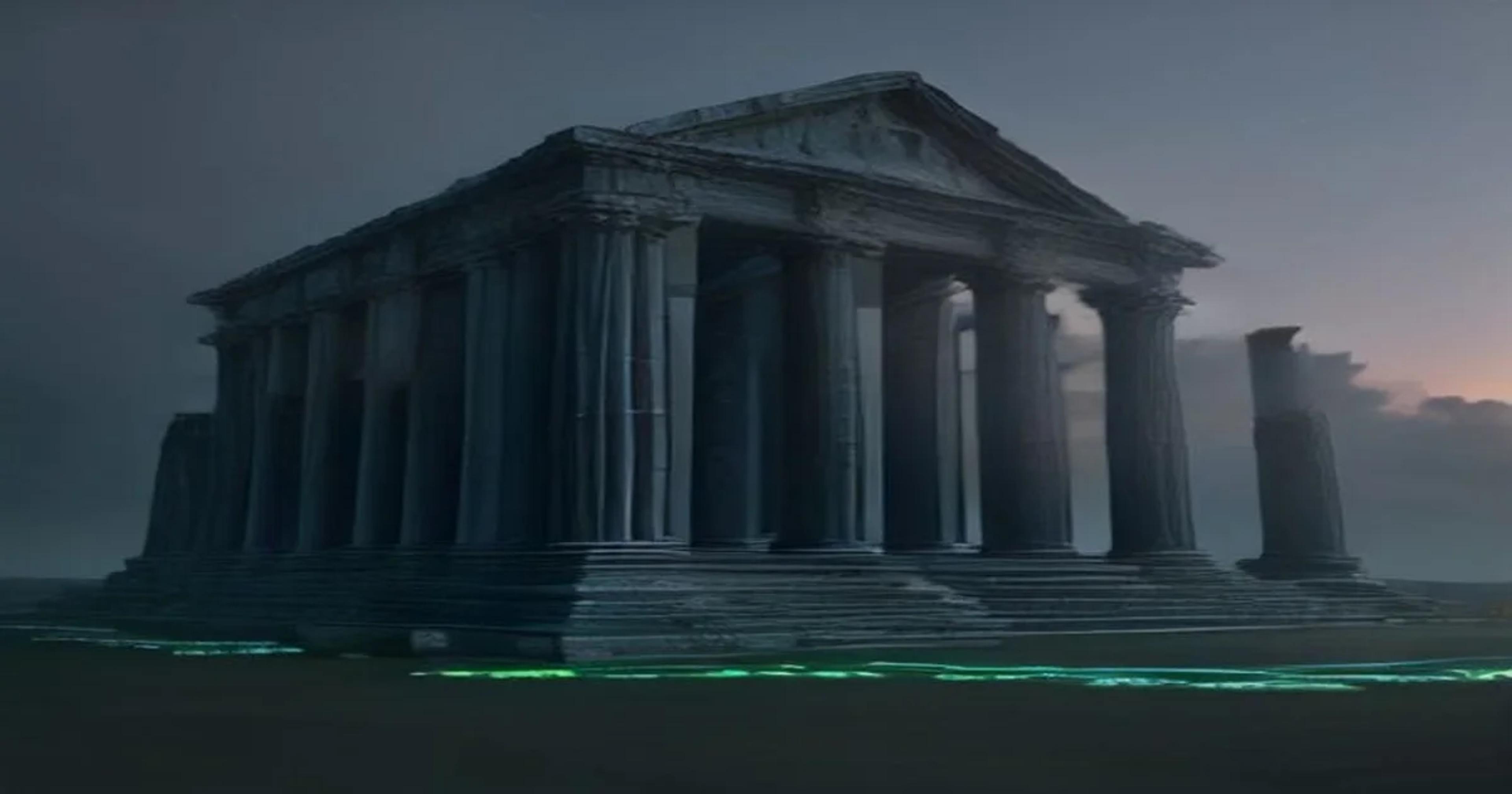 Digital laser scanning of historic architecture utilizing AI forensic analysis.