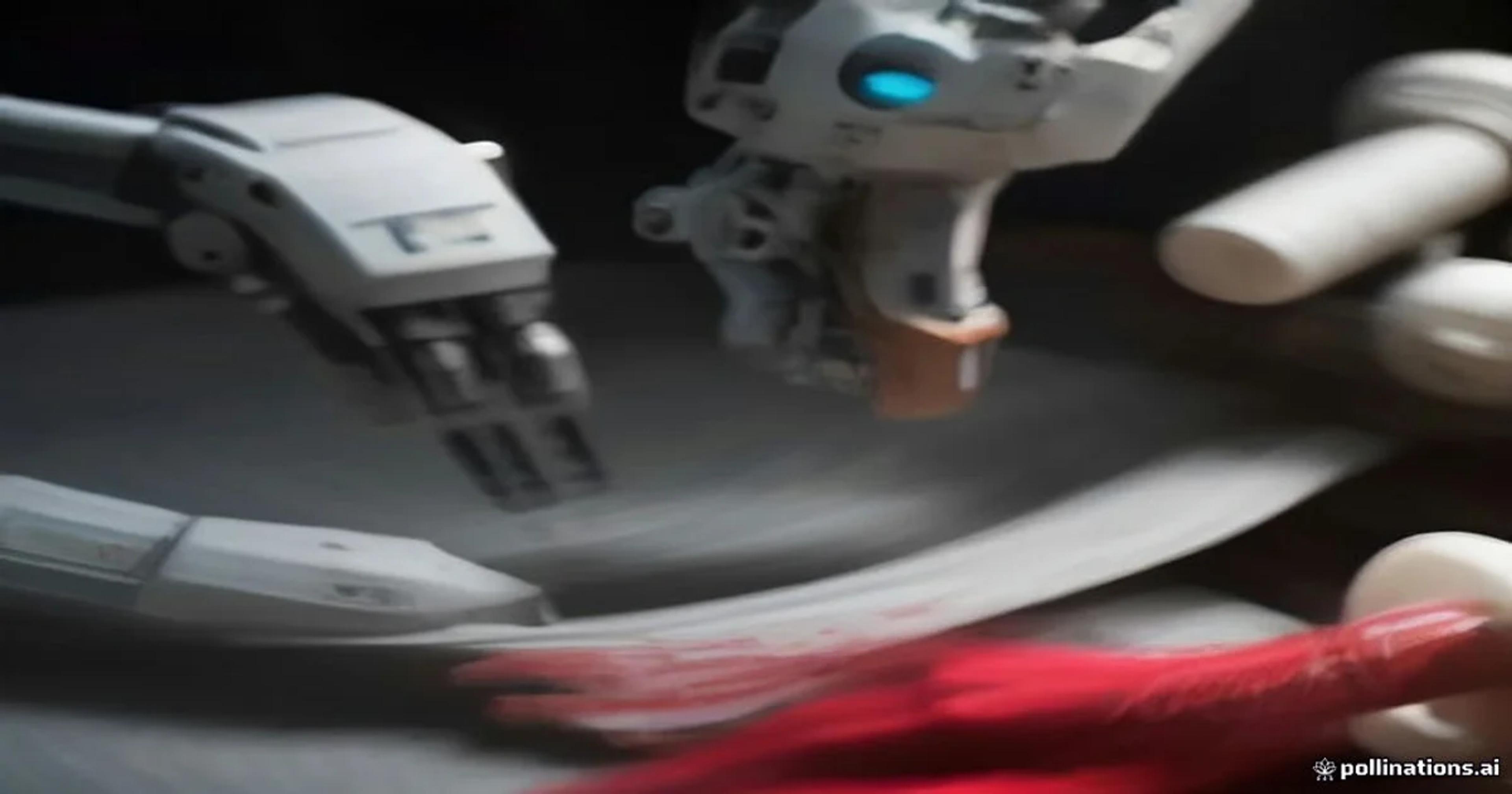 A high-tech robotic system applying complex traditional dye patterns onto luxury heritage silk textiles.