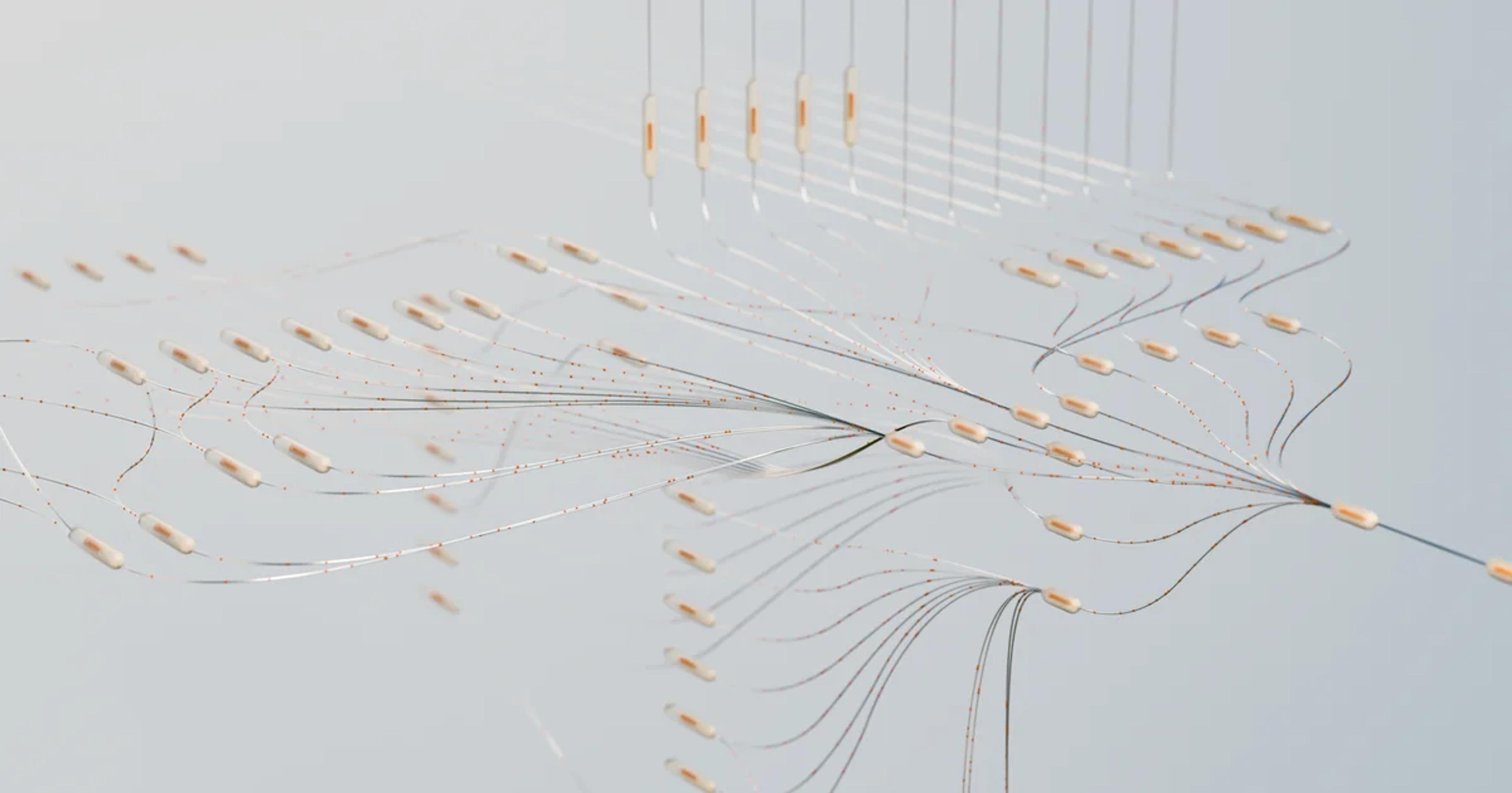 A conceptual visualization showing AI mapping the lineage and provenance of complex historical bibliographic data records.