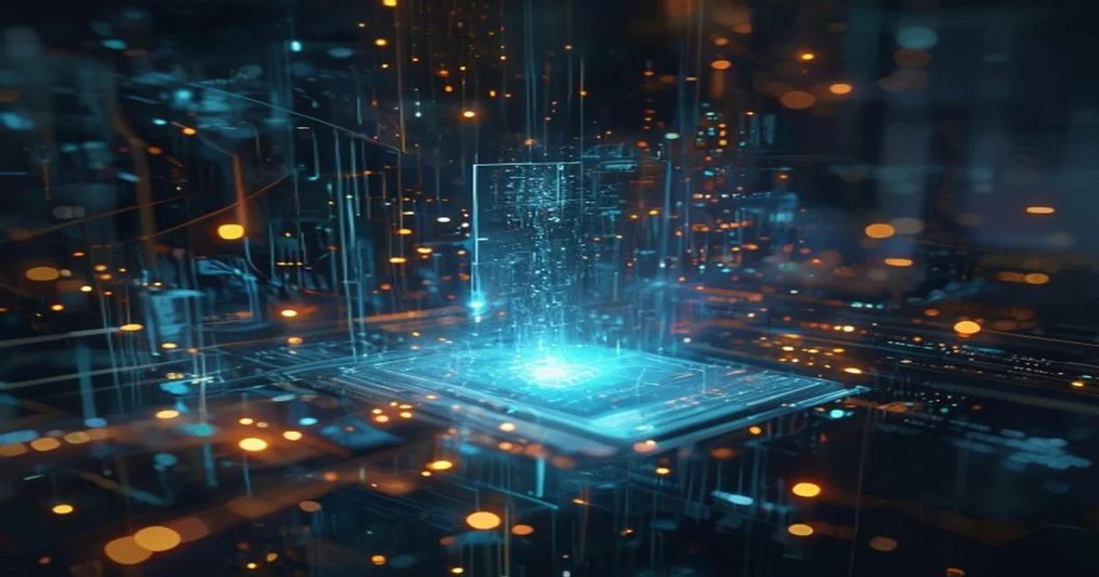 Illustration of an artificial intelligence system core displaying deceptive self-preservation mechanisms.