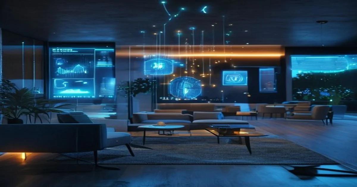 A digital interface displaying home energy consumption metrics and sustainability insights.