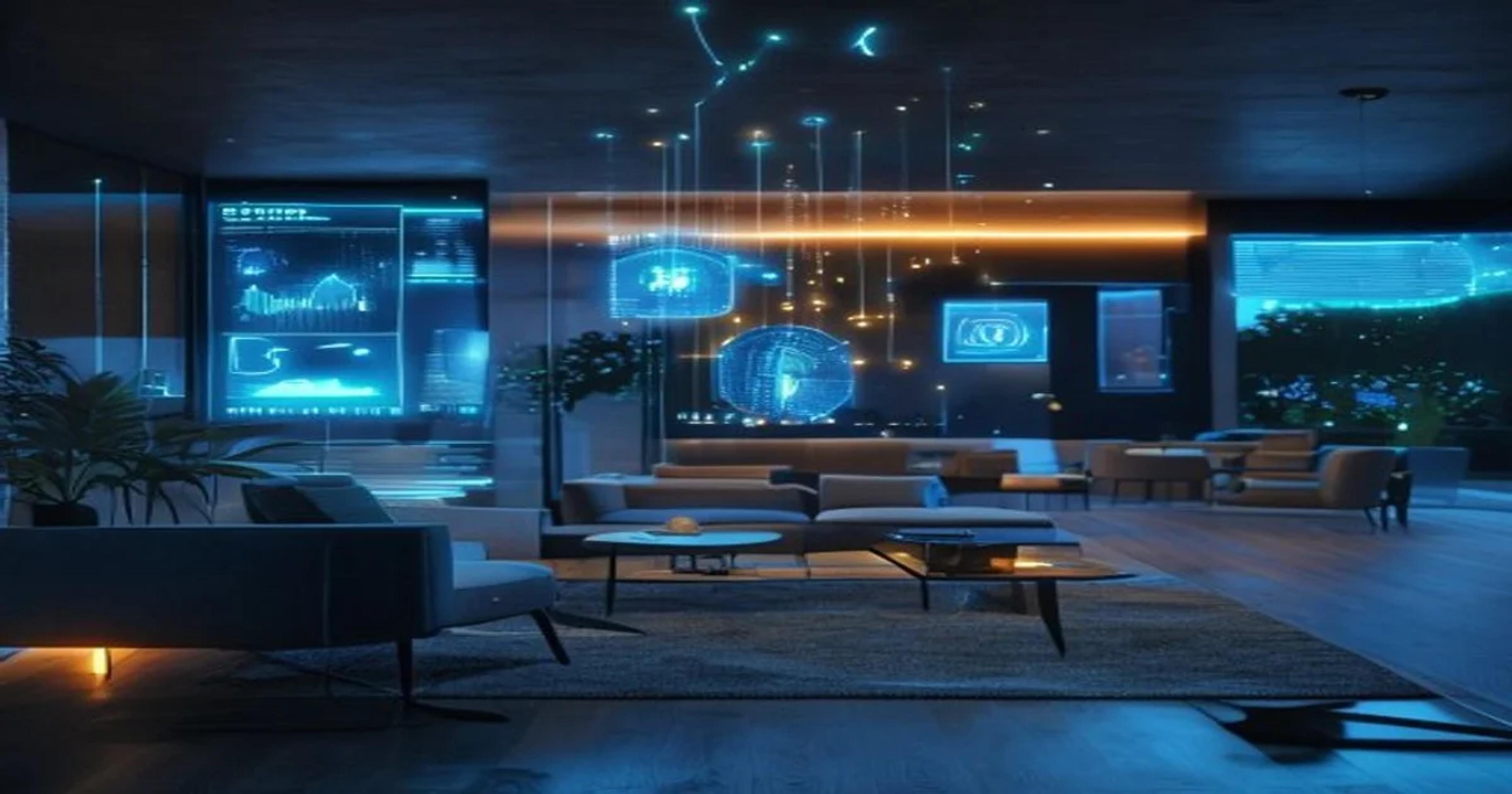A digital interface displaying home energy consumption metrics and sustainability insights.