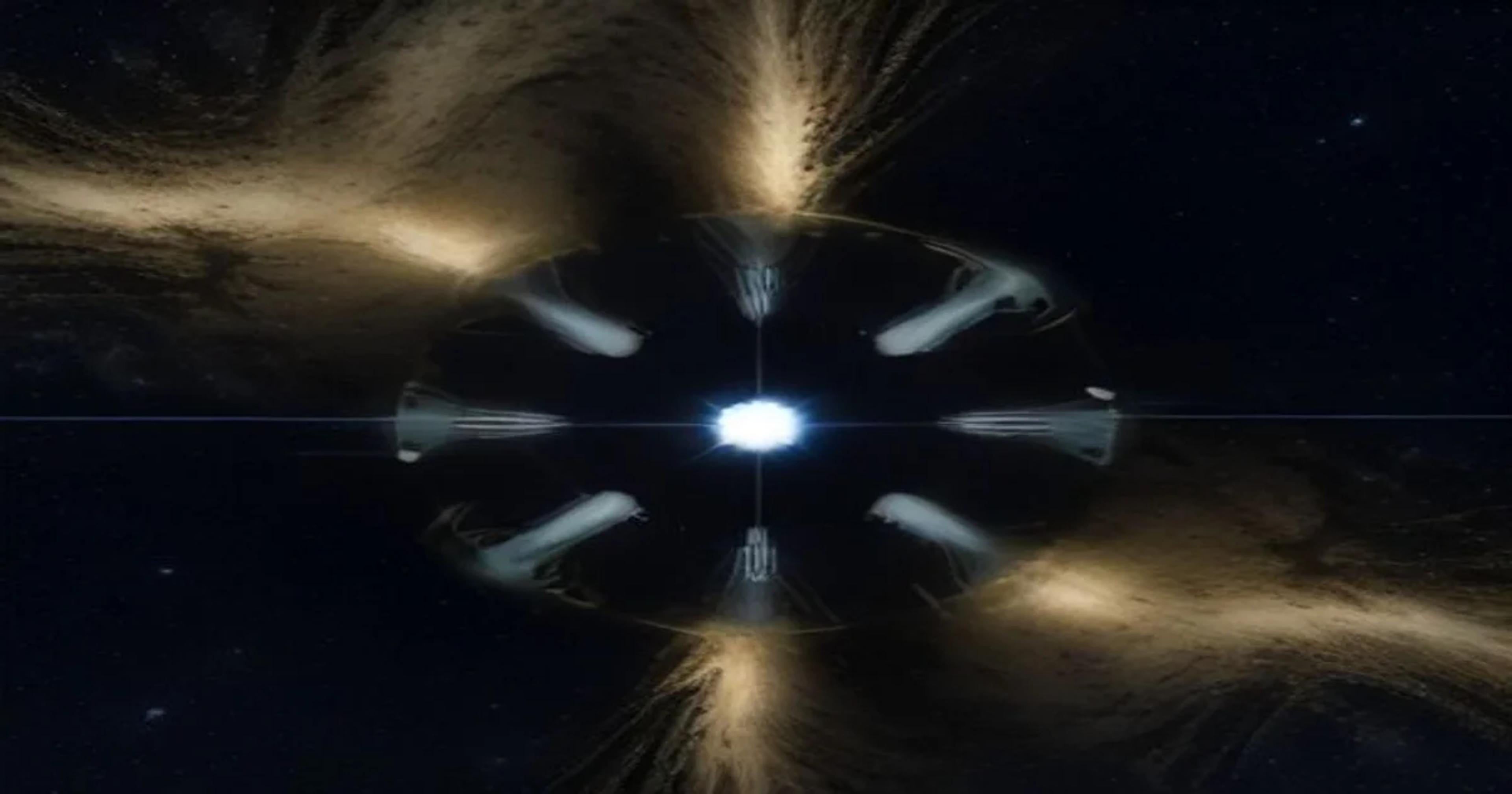 Conceptual digital visualization of an AI deciphering complex linguistic data patterns