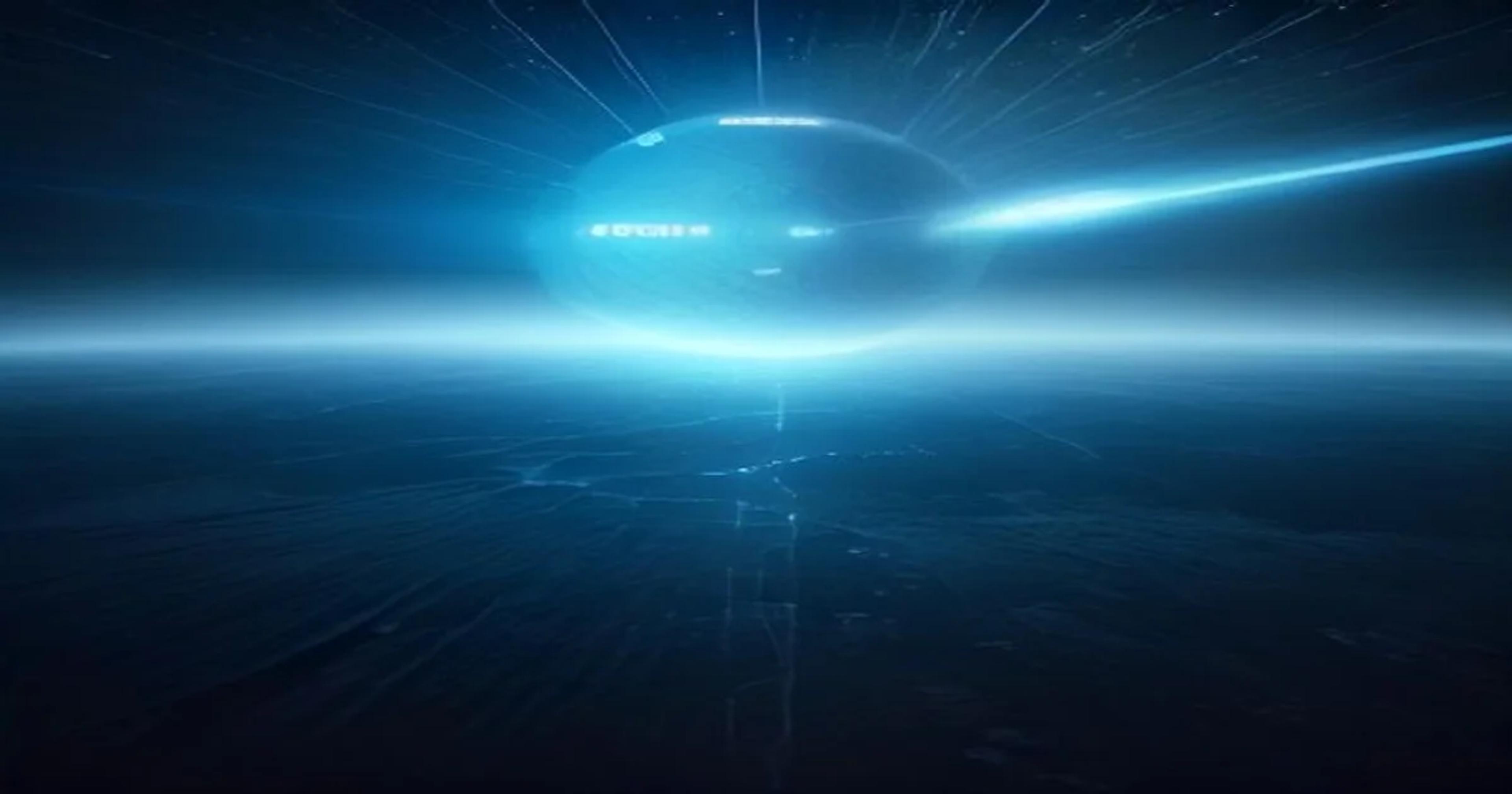 A glowing futuristic digital library representing AI-driven archival systems.