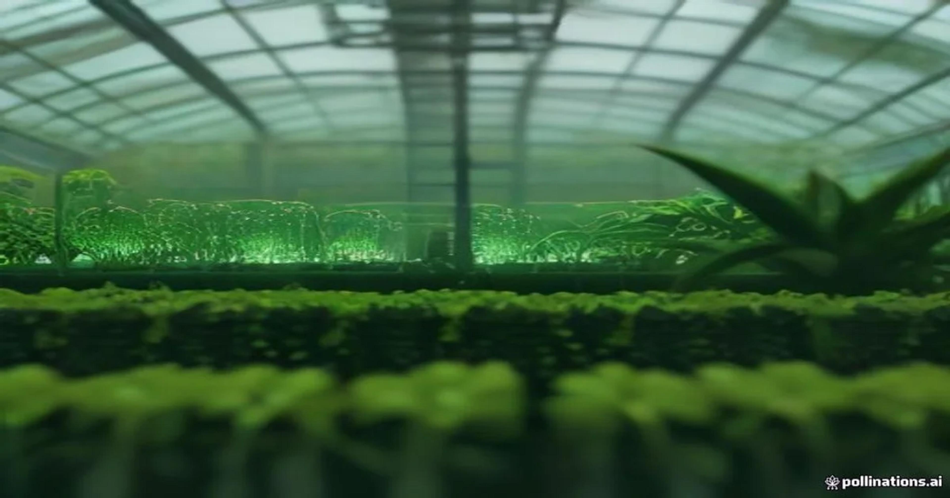 Digital holographic representation of botanical classification using advanced AI systems.