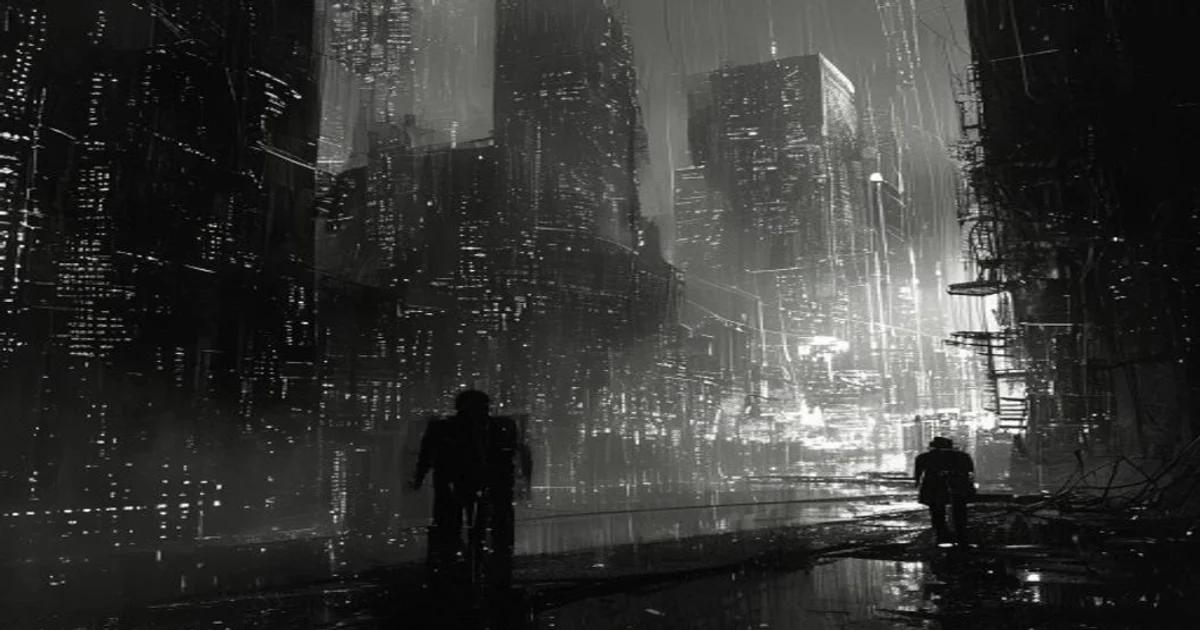 Illustration of the hidden consequences of AI on society.