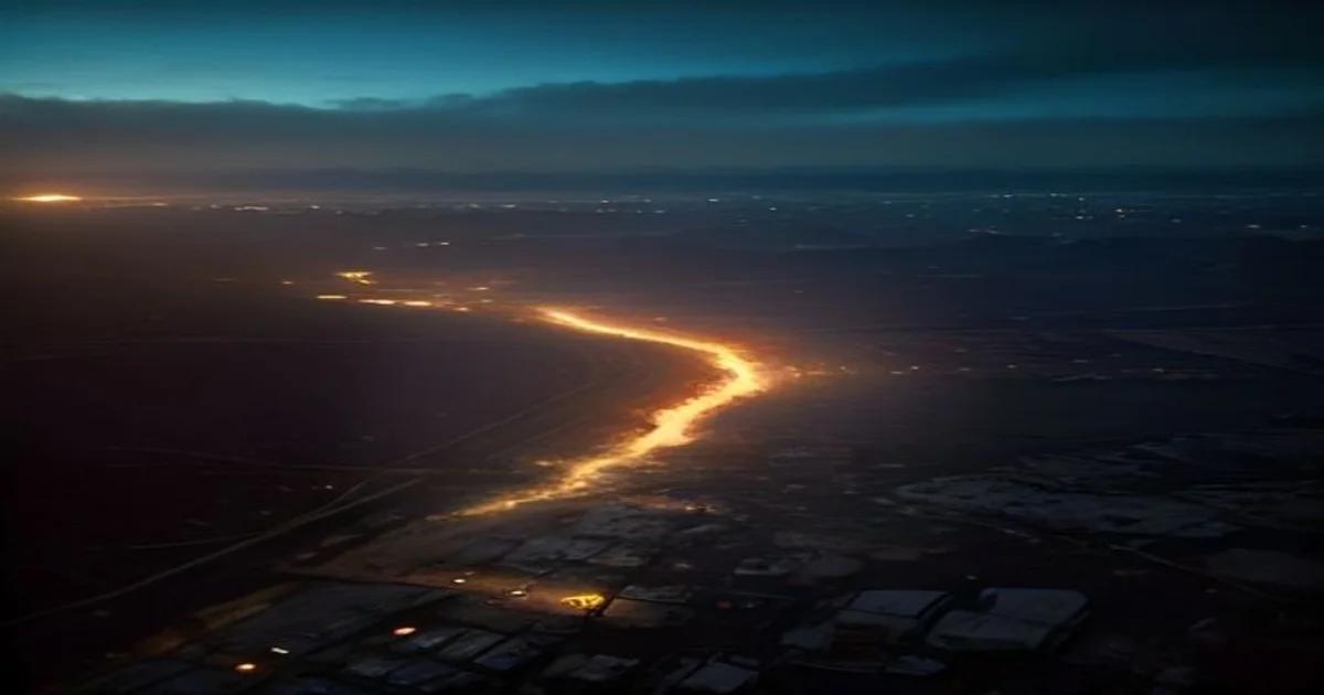 Autonomous aerial drones equipped with AI sensors scanning a complex disaster site for triage