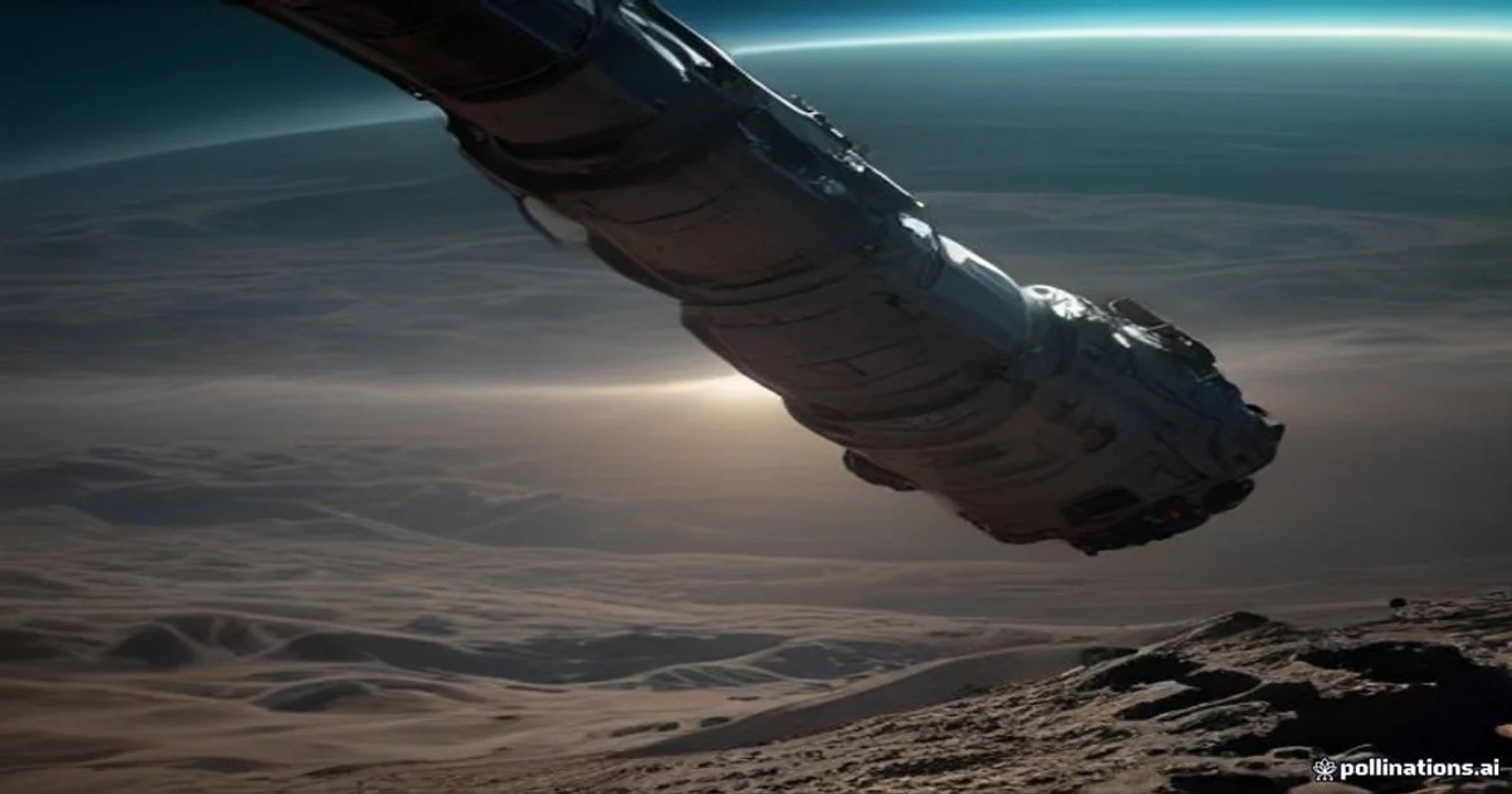 An autonomous robotic arm in orbit performing debris removal guided by advanced machine learning systems.