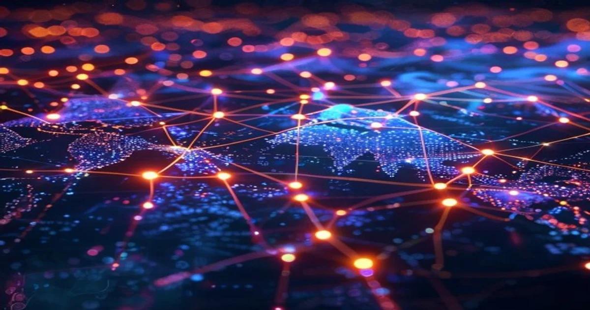 A sophisticated digital interface displaying global financial data and AI-driven economic simulation models.