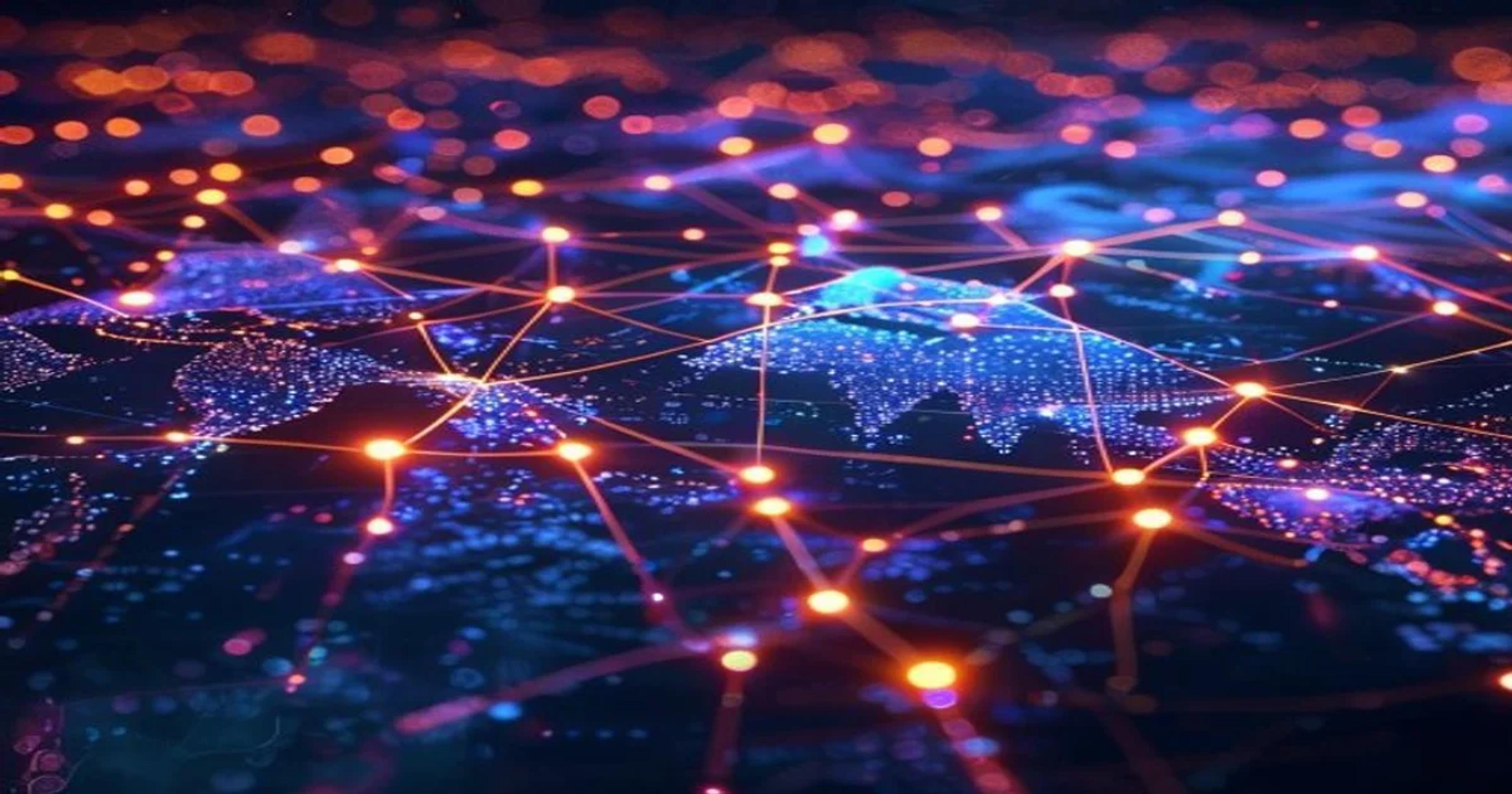 A sophisticated digital interface displaying global financial data and AI-driven economic simulation models.