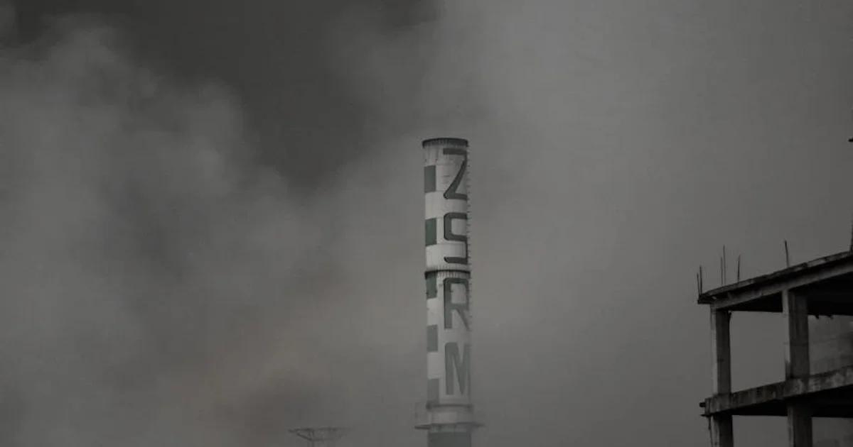 An AI-generated image depicting a dark, futuristic city reflecting the dangers of unregulated artificial intelligence and economic instability.