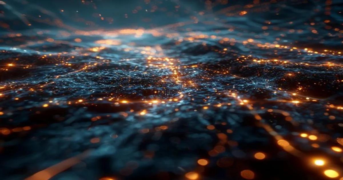 Conceptual visualization of digital neural networks constructing abstract linguistic symbols and alphabets.