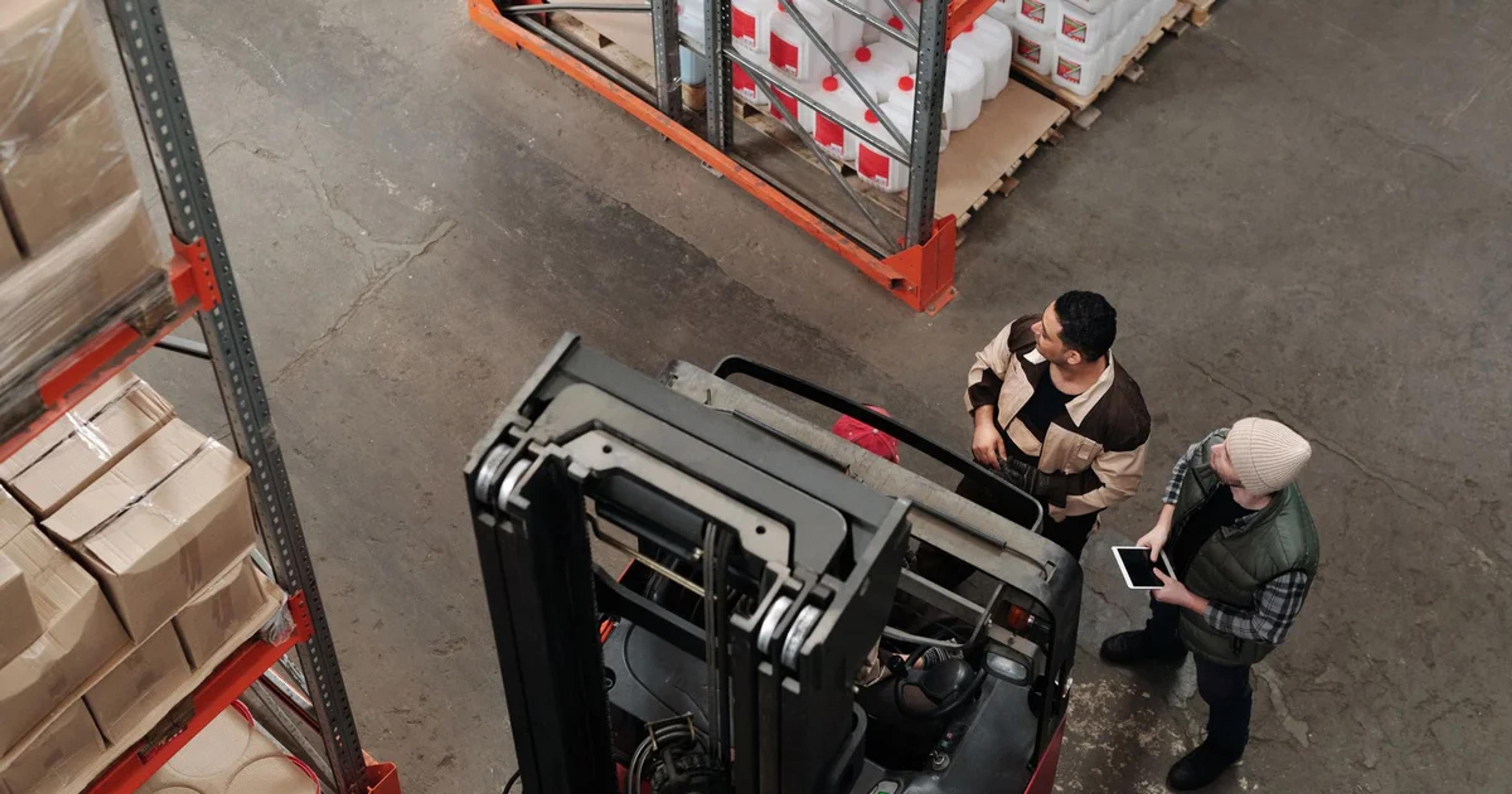 A futuristic supply chain management dashboard displaying real-time AI-driven logistical forecasting data.