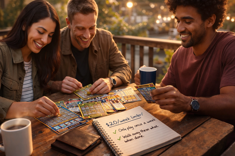 Friends gambling responsibly