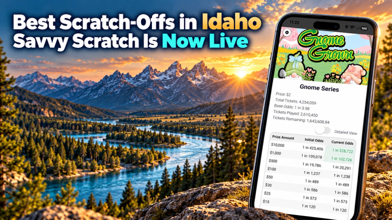 Best Scratch-Offs in Idaho: Savvy Scratch Is Now Live