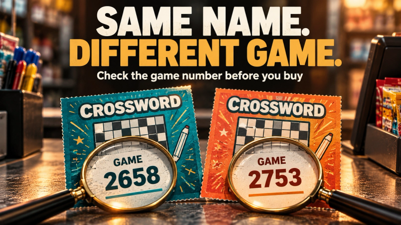 Same Name, Different Game: Why the Scratch-Off Game Number Is the First Thing to Check