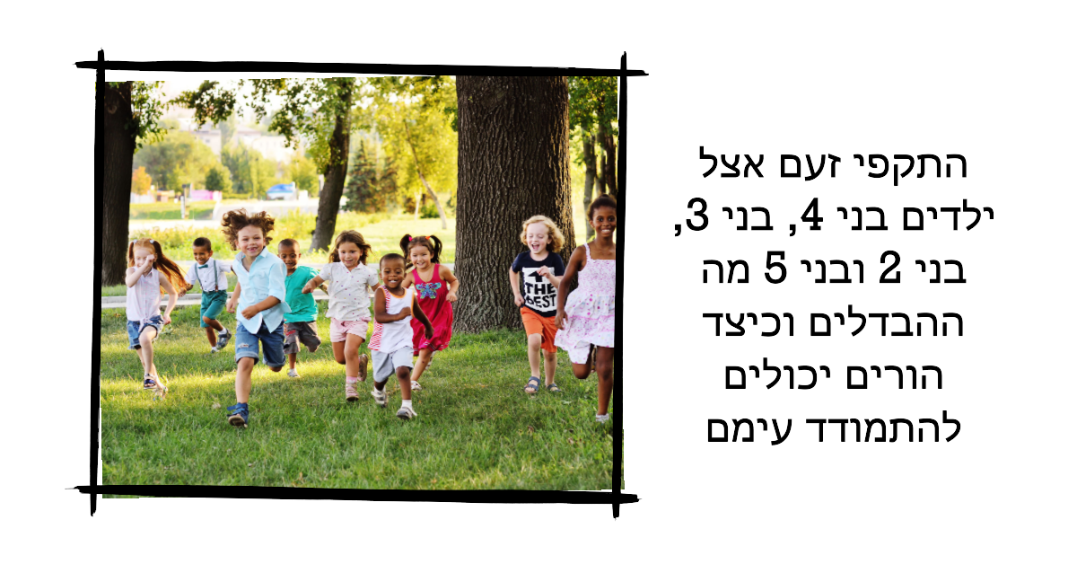 התקפי זעם בגילאי 2–5: ההבדלים ואיך הורים יכולים לעזור