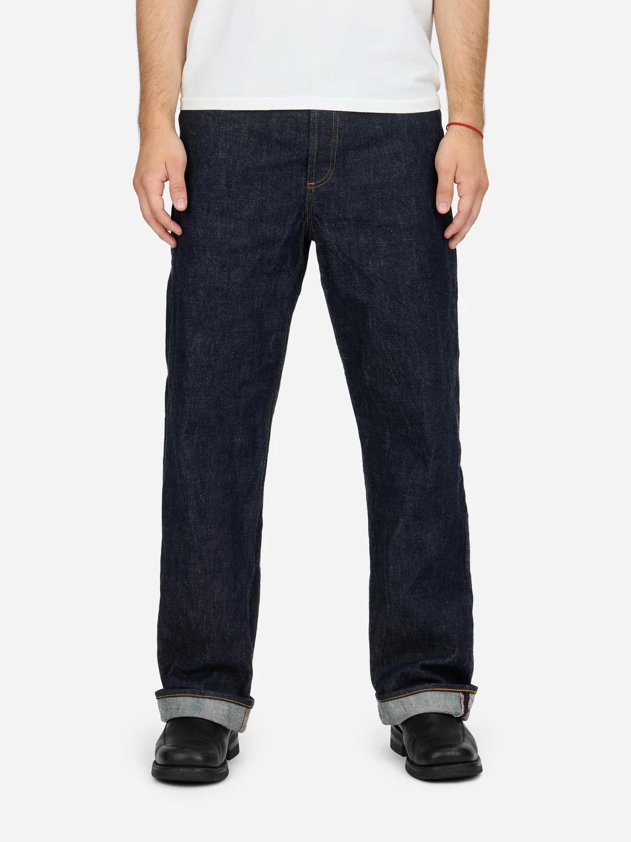 RS-100xk Relaxed Straight Rinsed Indigo Kibata Jeans