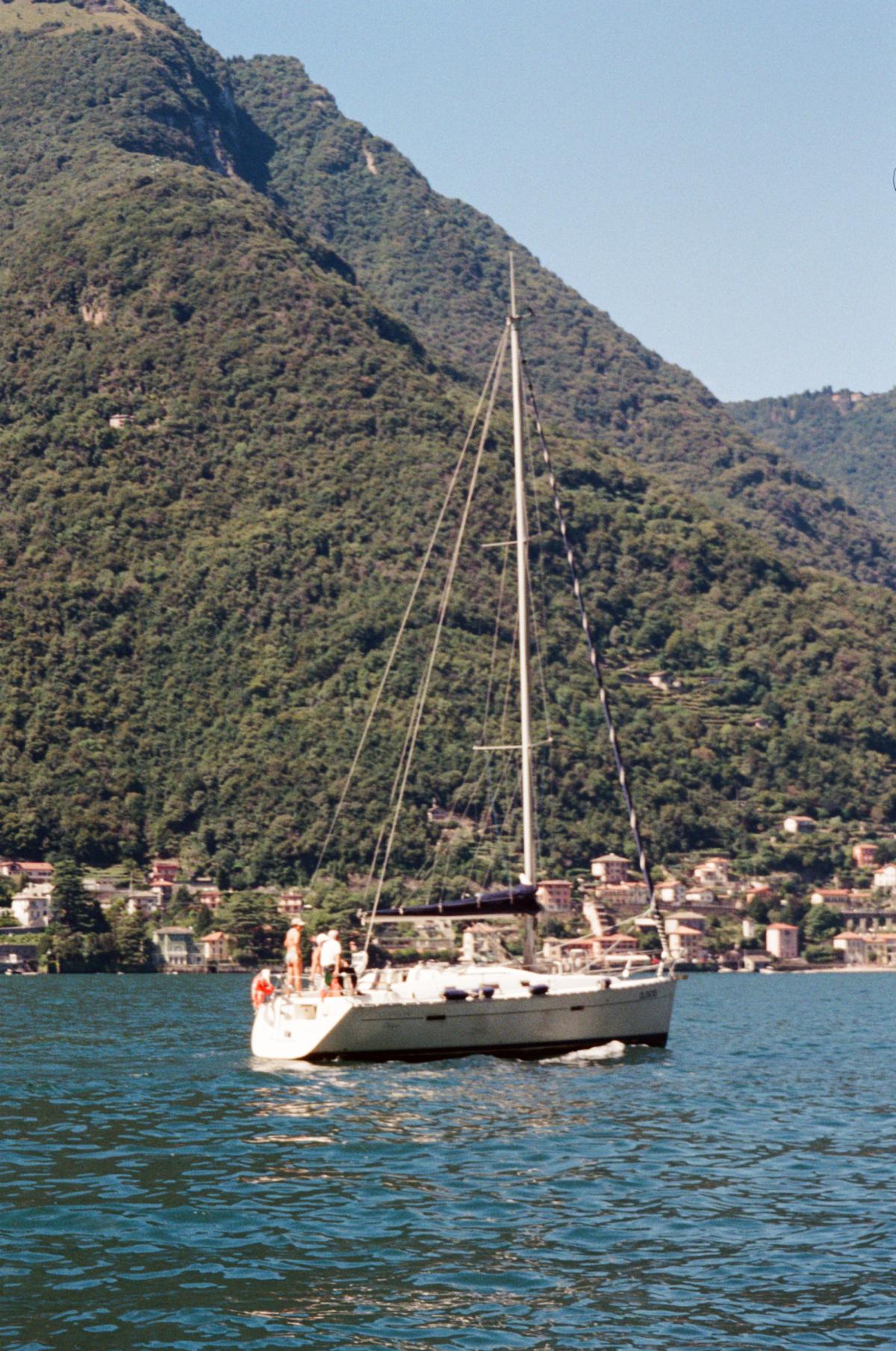 Sailboat out on the water in Como.