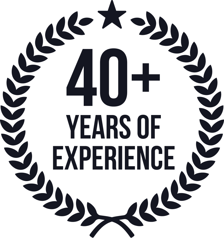 40+ Years of Experience Badge